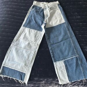 PacSun patchwork baggy jean size 24